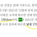 한국인 키 왜<b>이리</b> 작냐 ㄹㅇ