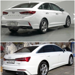 소나타 2018년식 타는 남자와 <b>아우디</b> A6 2020년식 타는 남자