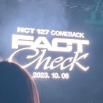 엔시티127 'FACT <b>CHECK</b>' 컴백 10월6일