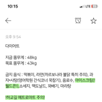 [댓글부탁해] 다이어트 계획 평가좀해주라