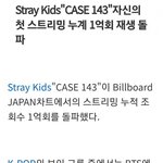 [스키즈] <b>case</b>143 빌보드재팬 스트리밍 1억뷰 돌파