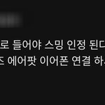 [스키즈] 이어폰을