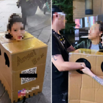 “손 넣어 가슴 만지세요” 압구정 <b>박스녀</b> 논란… 공연음란죄?