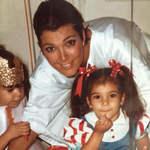 크리스 <b>제너</b>가 올린 킴 카다시안 어릴 때 사진