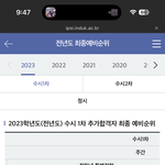 얘들아 추가합격자 <b>최종</b> 예비순위는