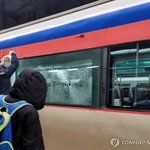 달리던 무궁화호 열차서 <b>유리창</b> 파손