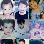 영통팬싸에서 어린시절 사진 따라한 방탄 정국