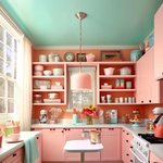 인형의 집 같은 <b>부엌</b> 인테리어