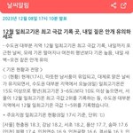 오늘자 <b>수도권</b> 날씨 상황
