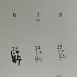 우리집 <b>달력</b>에 복수라고 적혀있는데