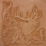 [가죽공예] 가죽공예-플라워 <b>카빙</b> 및 사슴 3D <b>카빙</b>