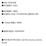 전체 수상결과 대상:엔시티드림/최고음원상:뉴진스/최고<b>앨범상</b>:세븐틴