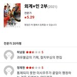 <외계+인 2부> 씨네21 <b>별점</b>