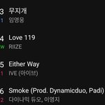 [댓글부탁해] 라이즈 신곡 <b>LOVE</b> 119 멜론 탑백 34위 진입