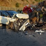 <b>SUV</b> 담벼락 충돌. 10대 여학생등 일가족 3명 중경상