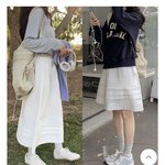 [댓글부탁해] 치마 둘 중 뭐가 더 활용도 높을지 추반좀!!