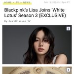 <b>리사</b> 미국드라마 데뷔 확정