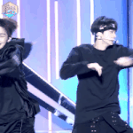 돌아다니며 5년간 연생에 22살에 데뷔한 투어스 맏형 신유 무대.<b>gif</b>