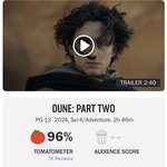 [모두드루와] 영화 <듄2> <b>로튼</b> 토마토 지수