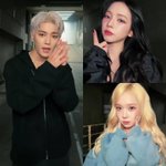 어제 카리나 윈터 태용 쓰리샷