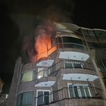 <b>빌라</b> 3층 불.일가족중 1명 사망.10대 손녀등 구조