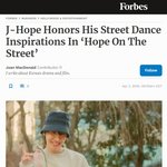 美 포브스, 방탄(<b>BTS</b>) 제이홉 '홉온스' 호평 "다양한 도시...