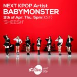 베이비몬스터 '<b>SHEESH</b>' 잇츠라이브 예고