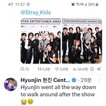 [스키즈] 대상받고 객석으로 가서한일