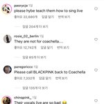 코첼라 공식 인스타 르세라핌 외국인 댓글 반응........