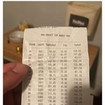 미국 식당 종업원이 하루동안 받은 팁