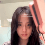 블랙핑크 지수 쌩얼 봐봐.<b>gif</b>