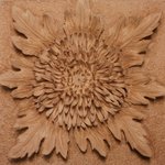 [가죽공예] 가죽공예 마디샤-국화 디자인 3D <b>카빙</b>(가죽 입체 조각)