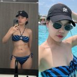 <b>알리</b> 아찔한 비키니 자태 선명한 복근까지 공개 남편 아들 어디에...