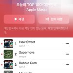 뉴진스 <b>차트</b> 첫 1위