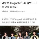 [모두드루와] 아일릿 '<b>Magnetic</b>', 美 빌보드 10주 연속...