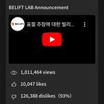 [모두드루와] 빌리프랩 <b>영상</b> 싫어요 93%