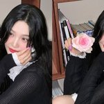 크러쉬' 조이, 누가 꽃이게...<b>장미</b>도 기죽이는 완벽 미모