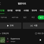 멜론 6월 월간 1위 - 에스파 "슈퍼<b>노바</b>"