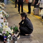 김건희 <b>여사</b>, 한밤 중 시청역 참사 현장 찾아 조문