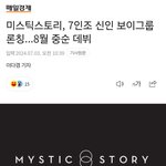 [모두드루와] 미스틱스토리, 7인조 신인 보이그룹 <b>론칭</b>...8월 중순...