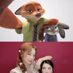 이게 되네..레드벨벳 아이린·슬기, '주토피아' 닉·주디 싱크로율...