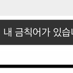 버블 금칙어 어이없는데 이건 무슨 뜻이라 금칙어일까