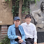 <b>박학기</b>, 故김민기 생전 사진 공개 "형님 감사했습니다"