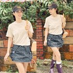 기은세, 비오는 날 가볍게! 장화에 미니와 티셔츠 패셔니스타의 레인룩