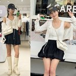 기은세, 장화 신었는데 화창해! ‘애지중지 명품백’으로 럭셔리 미니스커트...