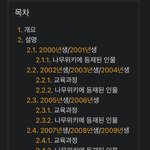 00년대 <b>생들</b>은 00~6//07로 극명히 나뉜대