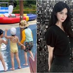 "이혼 후 모든 것 만족"..율희, 따로 사는 세 자녀와 수영장...