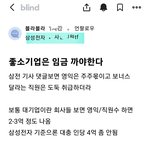 오늘자 <b>삼성</b>전자 직원 글"좋소기업인 빨갱이들,임금 더 까야한다"