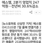 [모두드루와] <b>SM</b>,(에스엠) 2분기 순이익 84억.. -70%...