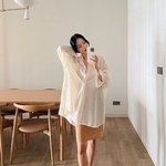 ‘10살 연하’ 새신부 한예슬, 실루엣 비치는 루즈핏 시스루 ‘<b>모던</b>美’